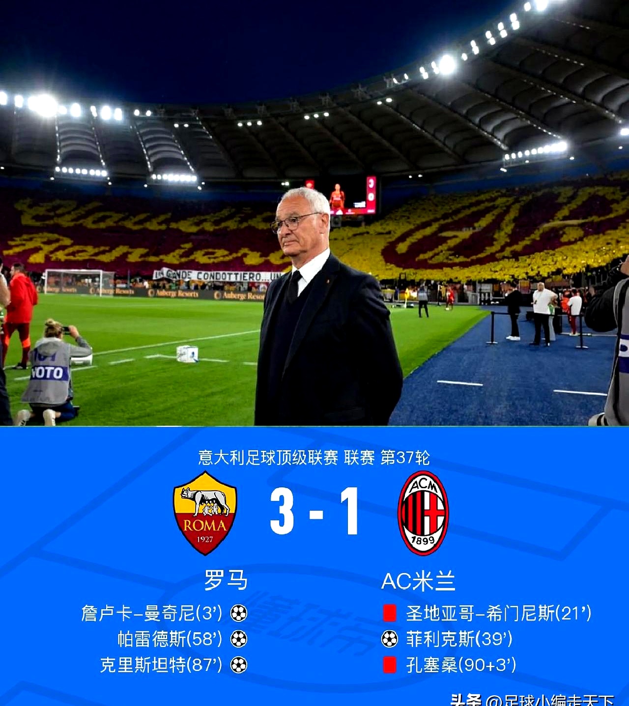 罗马足球俱乐部坚持到最后,成功逆袭 罗马足球俱乐部坚持到最后,成功逆袭